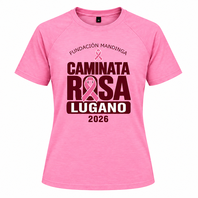 Remera Caminata Rosa Villa Lugano - frente